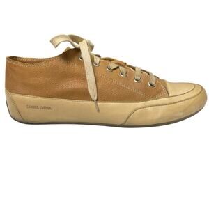 VGUC - Candice Cooper Low-Top Tan/Brown Leather Sneaker